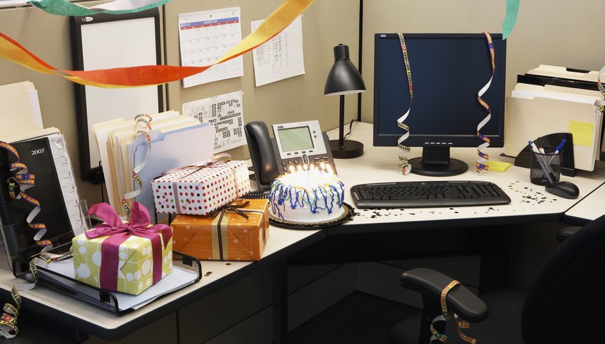 Giving birthday gifts at work can be nice, but be professional about it.