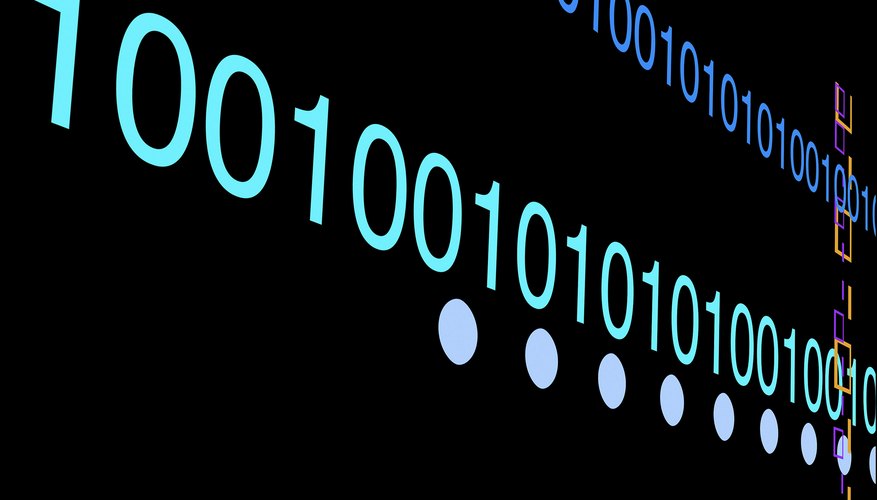Binary transmission occurs as a pattern of short electrical pulses.