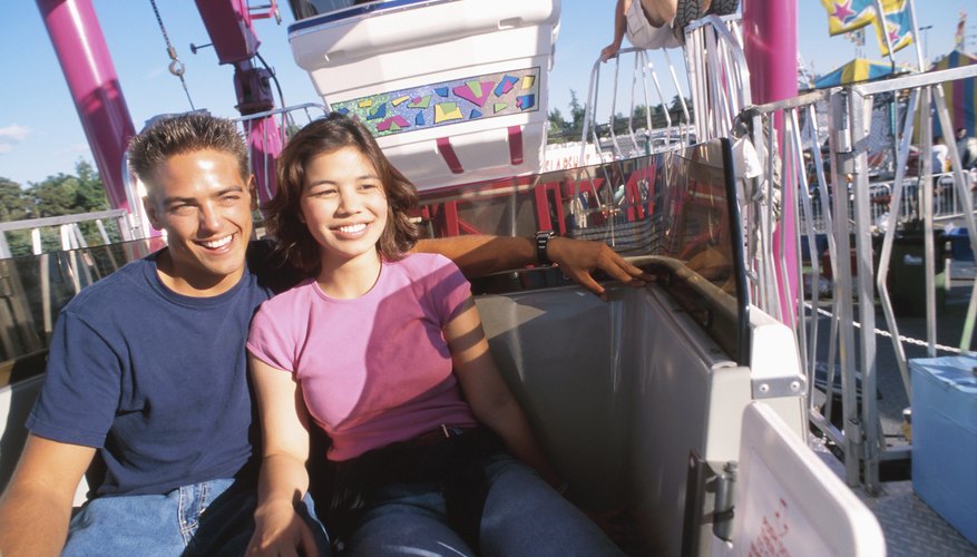 Avoid the summer crowds and enjoy a springtime amusement park date.