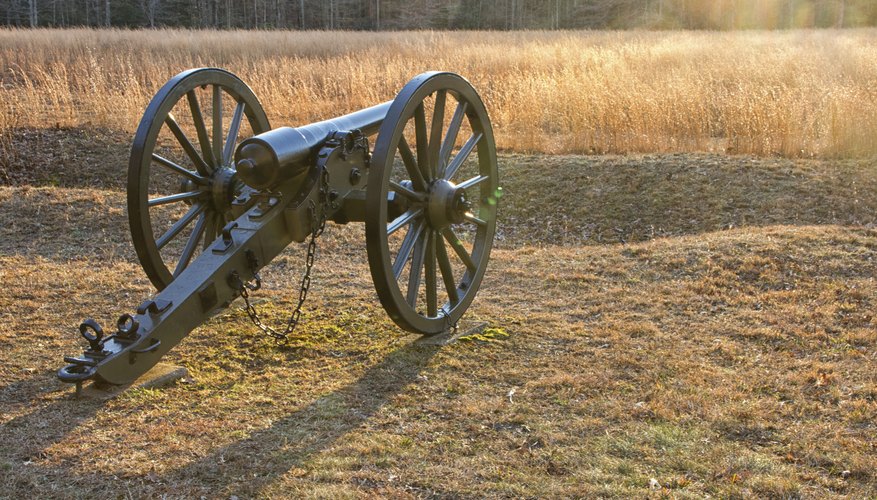 Image of a civil war cannon.