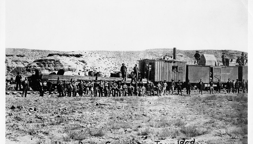 Railroads carried countless people from east to west.