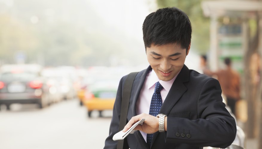 Man checking his watch.