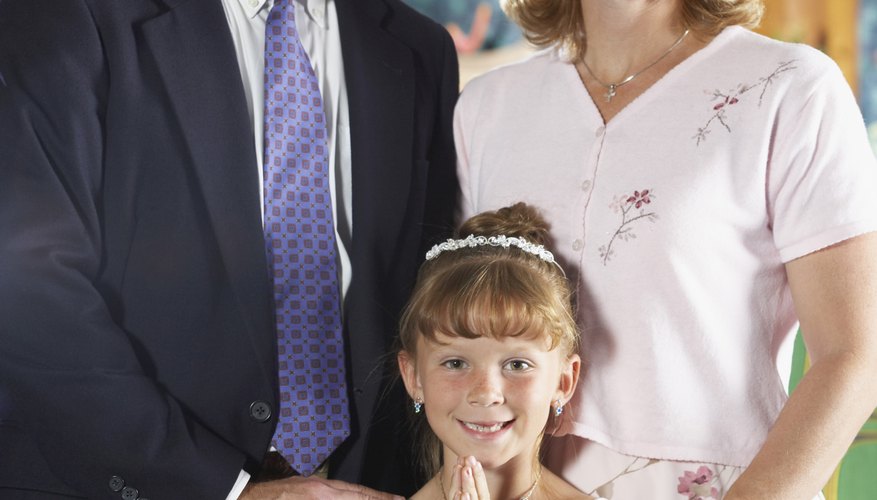 A family's joy at a child's First Holy Communion can be shared by friends, family members and the congregation.
