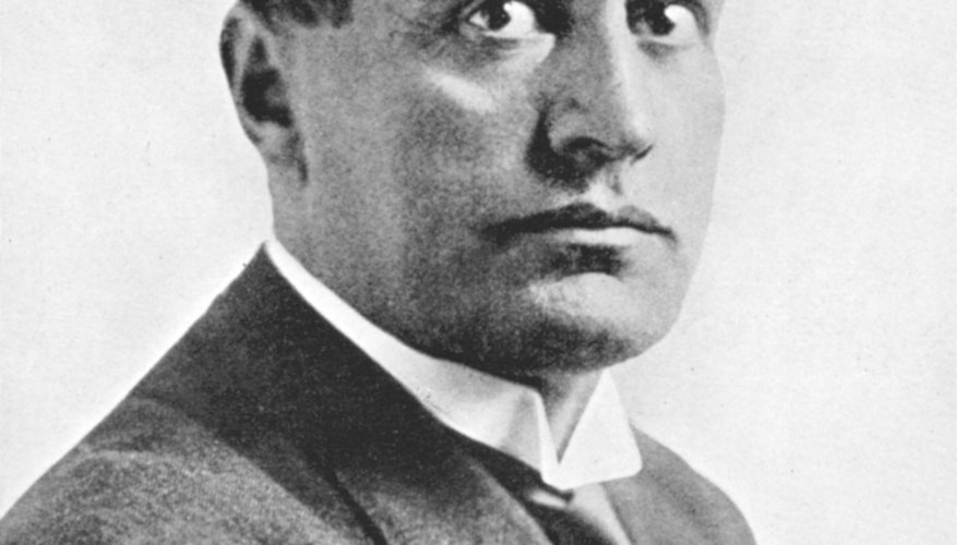 Benito Mussolini became the leader of Italy in the 1920s.