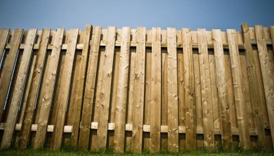 A well-built fence can last for many years.