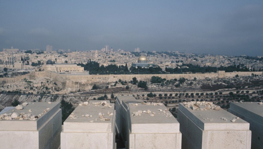 Jewish people leave graves free of flowers and other symbolic gifts.