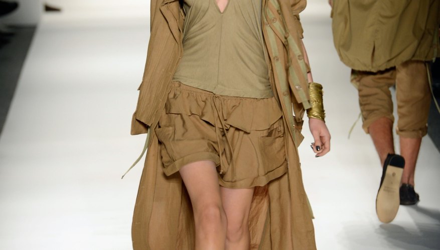 While brights work well with khaki, a monochromatic look exudes effortless cool.