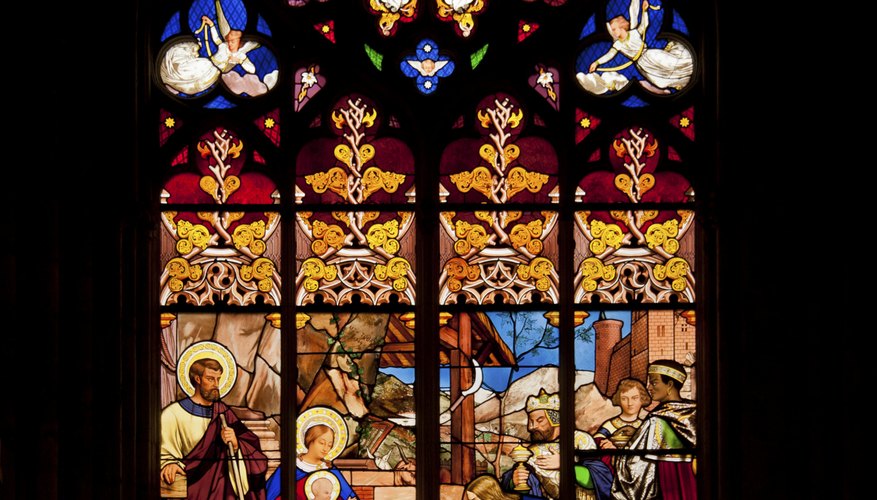 Often the biblical messages embedded in stained glass were overt yet skillfully rendered.