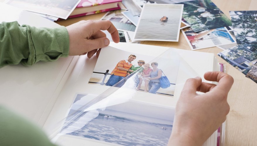 Compiling a photo album is one way to celebrate the memory of a loved one.
