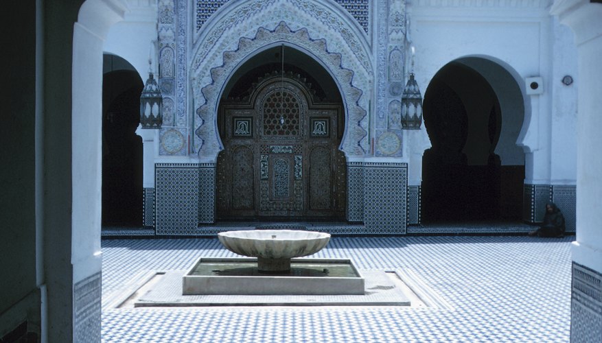 Many mosques feature fountains for cleansing and cooling.