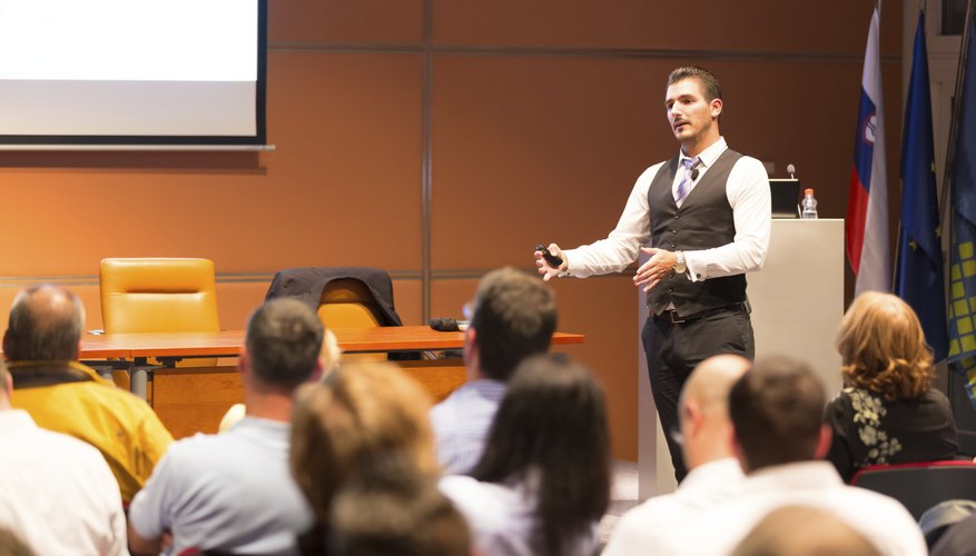 Public speaking skills can help score a strong evaluation.