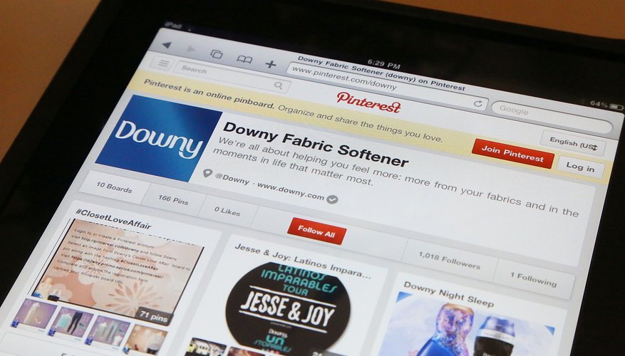You can write on a Pinterest board from a computer or mobile device.