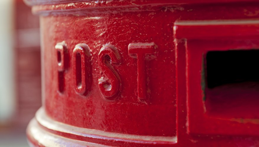 Close up of mail box