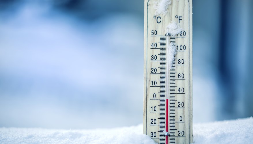 Celsius scale thermometer for measuring weather temperature