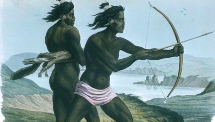The Ute Indians used bows and arrows to hunt.