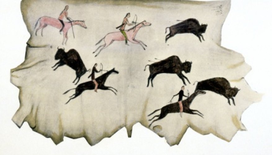 Some Shoshone tribes hunted buffalo on horseback.