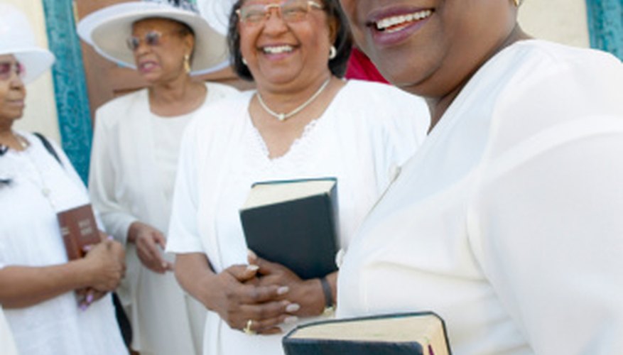 In some churches, everyone wears white for the ordination.