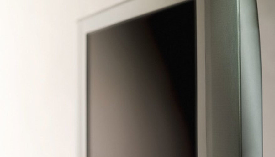 A flat-screen TV does not have touch-screen capabilities.