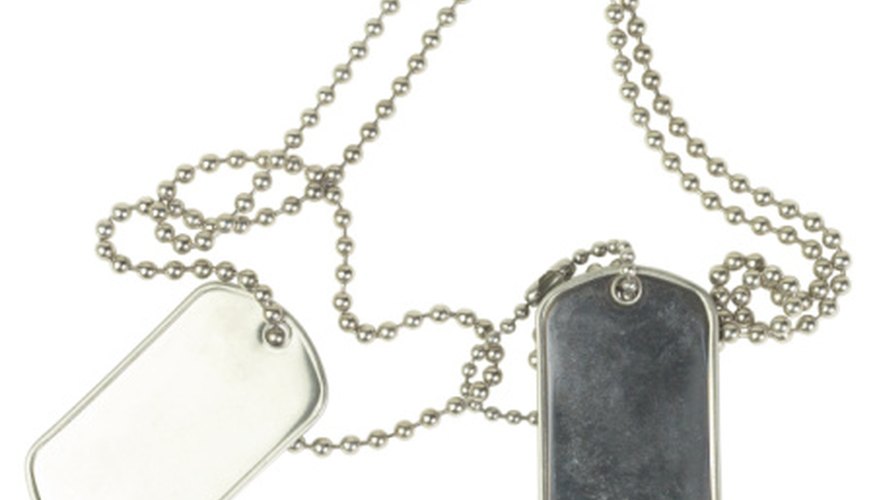 Unstamped dog tags are available both online and in military surplus stores.