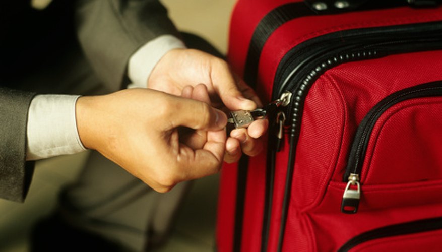 Luggage locks come in a variety of shapes and sizes, but as a rule they're simple to break.