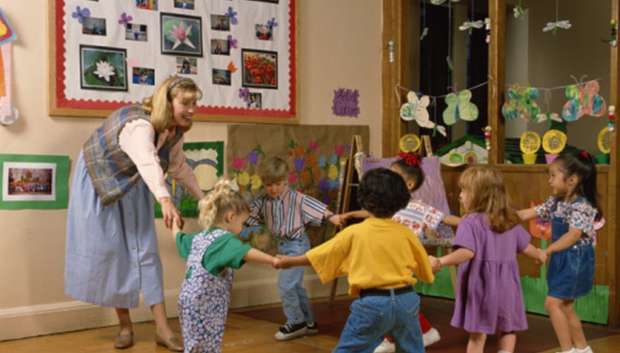 Rhymes and finger plays work well for young elementary classrooms.