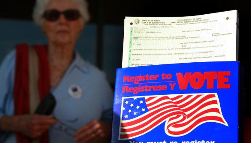 Voter registration drives allow Californians to change their party affiliation.