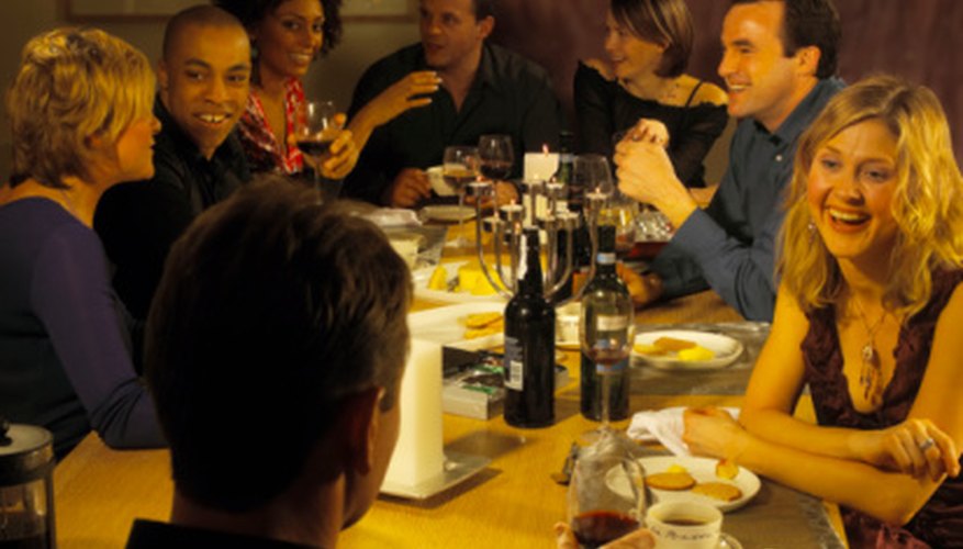 Dinner parties can be for business or pleasure.
