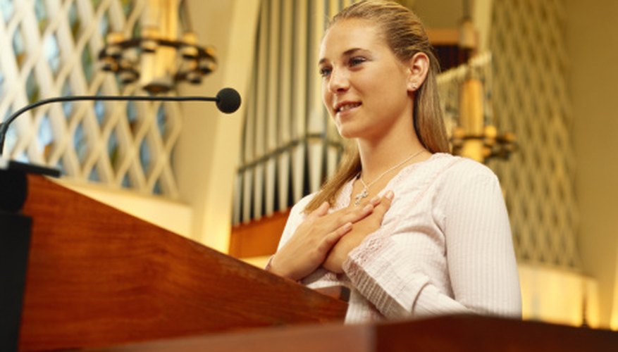 Greeting your congregation with a good welcome sets the tone for the occasion.
