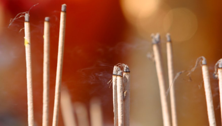 Incense sticks burned during rituals are sometimes referred to as joss sticks.