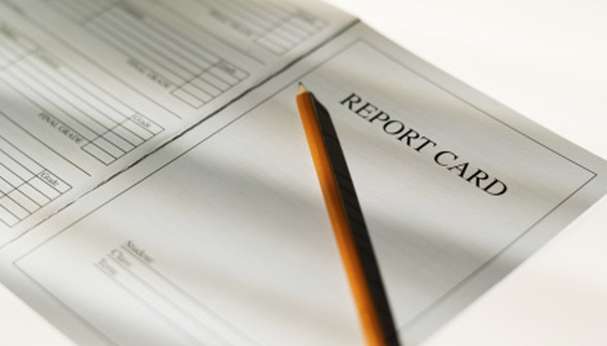 There are a few cons in using report cards to measure a student's progress.