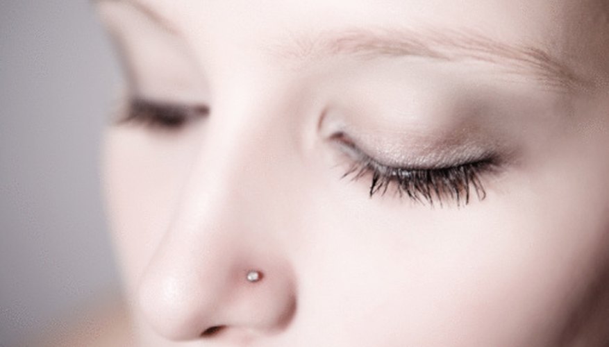 Concealing your nose stud is fairly easy to do.