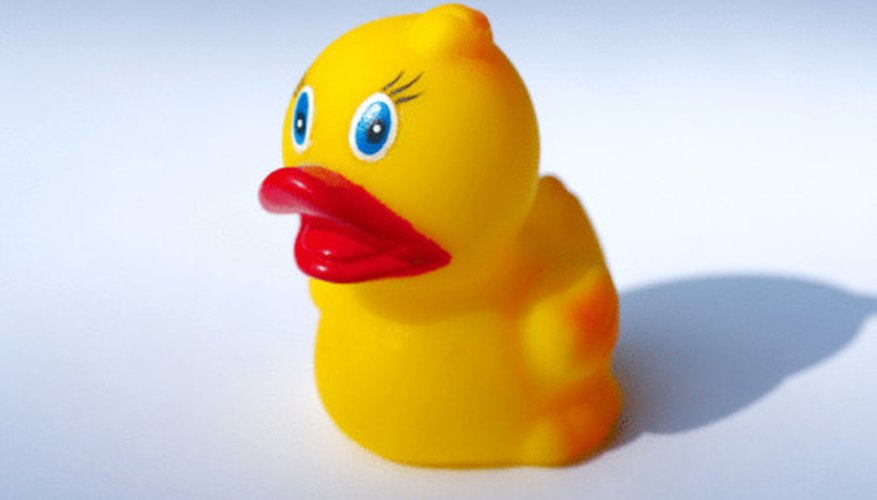 Everyday items, such as a rubber duck, can be part of your sink or float experiment.