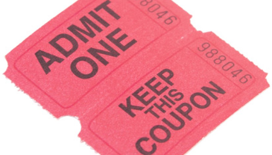 Duplicate raffle tickets can be used for a prize drawing.