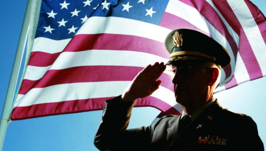 Veterans' groups collect flags from the community and hold special disposal ceremonies.