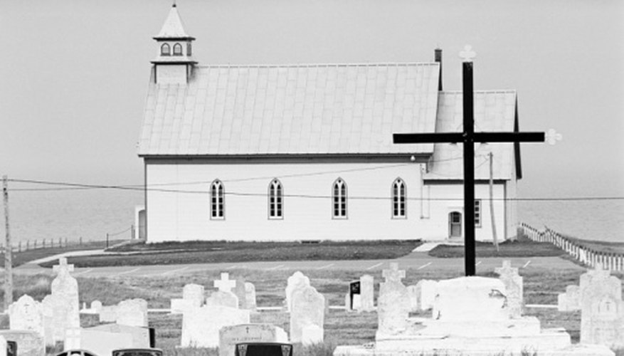 Cemetery or church offices hold plot ownership records.