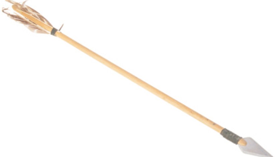Traditional native american style arrows are a popular choice of arrow to paint.