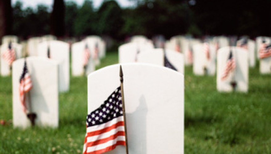 Fallen soldiers are honored at national cemeteries throughout the country.