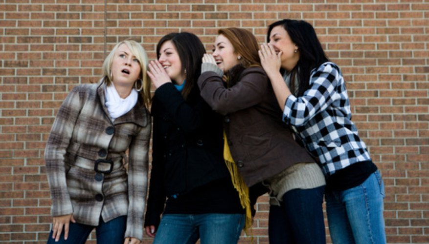 Instead of whispering gossip, have girls whisper positive things about one another.