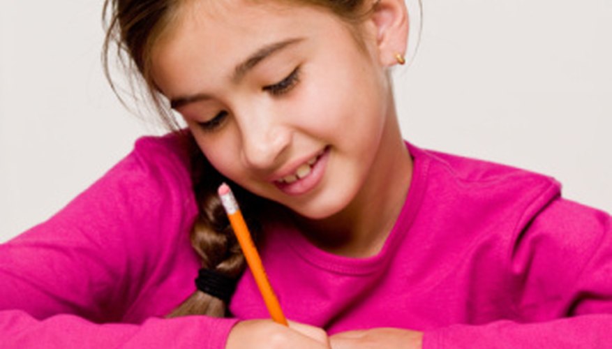 Students enjoy writing poetry.