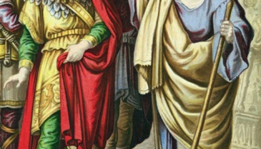 The prophet Elijah confronts evil King Ahab.