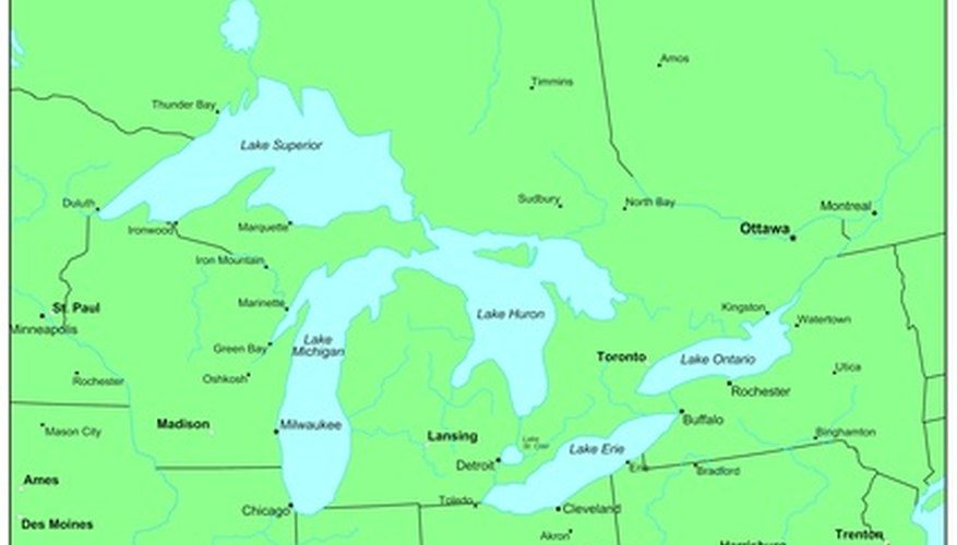 The Great Lakes are situated in the Midwest.