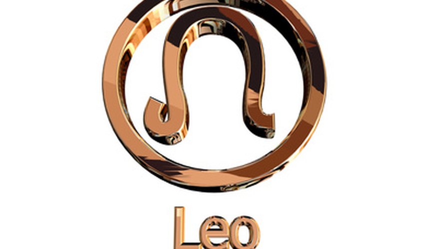 The Leo symbol is a lion's tail.