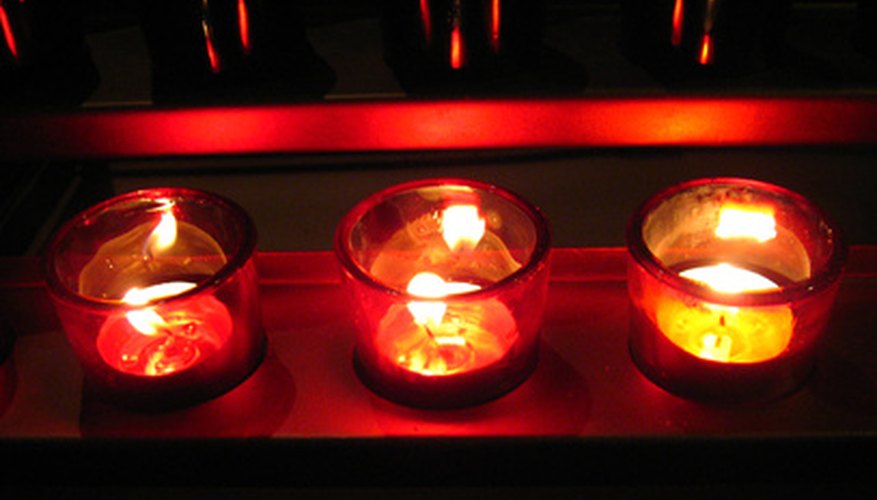 Red candles represent both fire and passion.