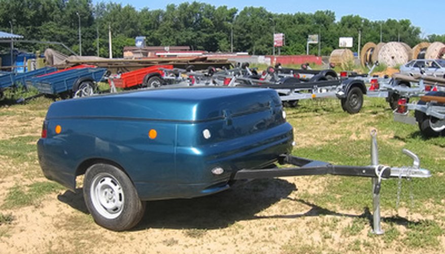 Bicycle camping trailers can even resemble motorcycle trailers if built to high tolerances.