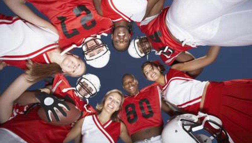 Pep assemblies are sometimes held for homecoming football games.