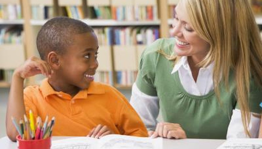 teacher with student