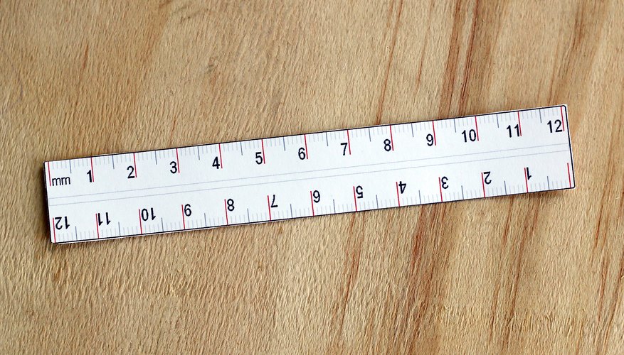 1.9 mm on a ruler