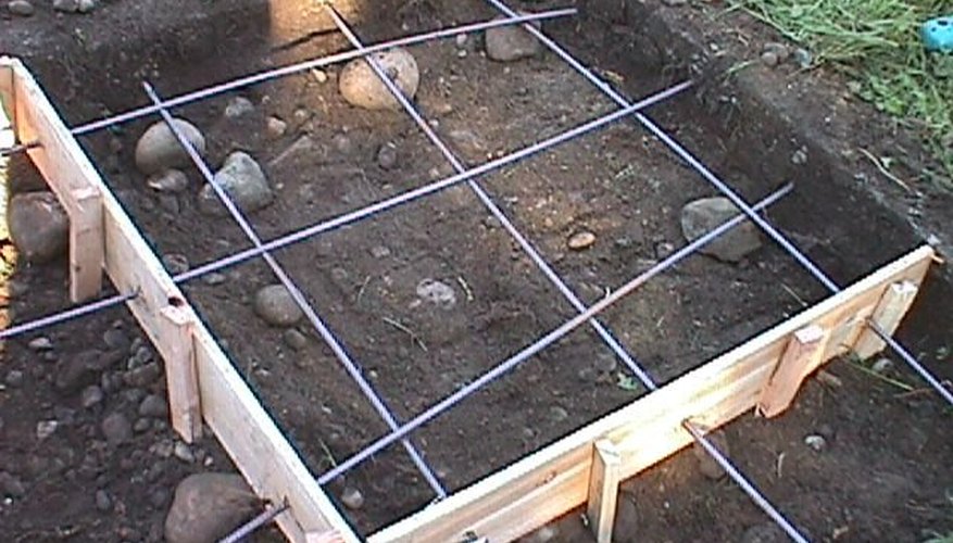 How To Build Concrete Pads Garden Guides Basic Reinforced Concrete Pad Form Building