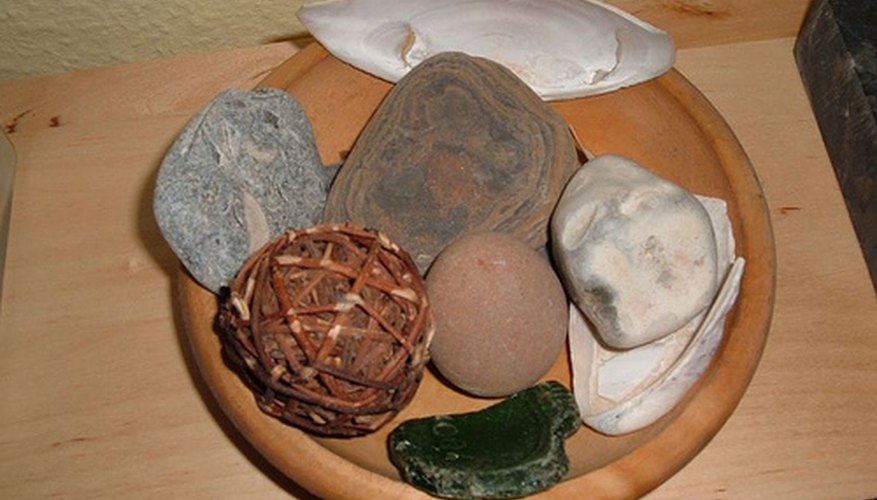 Colección de piedras.