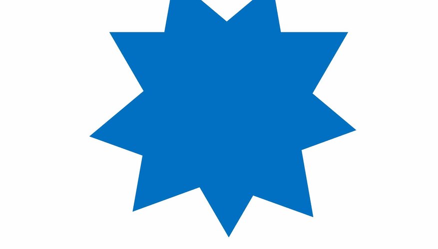 Cómo hacer una estrella de nueve puntas